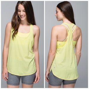 LULULEMON l 105 F Singlet Racerback Tank Top Lemon